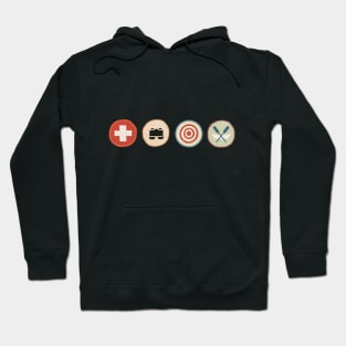Adventure Scout Badges - long set 2 Hoodie